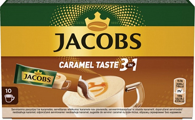 Кавовий напій Jacobs Карамель 3 в 1 16,9 г
