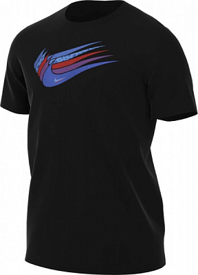 Футболка Nike M NSW 12 MO SWOOSH TEE DN5243-010 р.M чорний