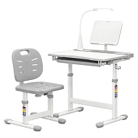 Комплект парта і стілець-трансформери Hommex Evo-kids Evo-17 G Ergo сірий