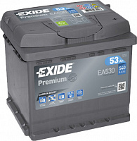 Акумулятор автомобільний EXIDE Premium EA530 53Ah 540A 12V «+» праворуч (EA530)