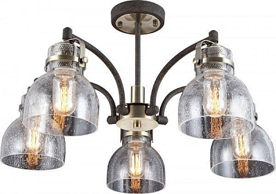 Люстра підвісна Altalusse 5x40 Вт E27 антична бронза INL-6149P-05