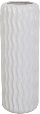 Ваза керамическая белый Тромсе 14,5х40 см