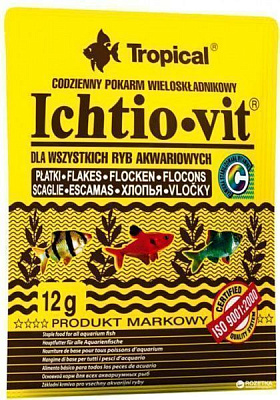 Корм для риб Ichtio-vit 12гр (пластівці)