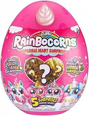Игрушка-сюрприз Zuru в яйце Rainbocorn-A серия Sparkle Heart Surprise 17,6 см 9204A