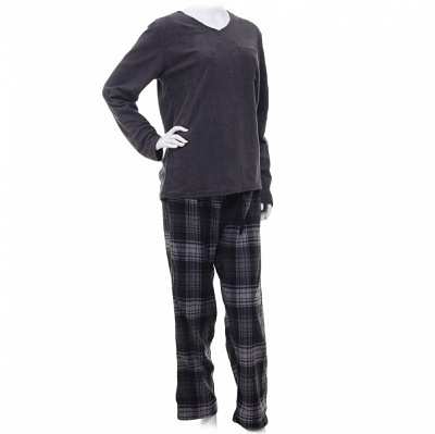 Костюм домашний мужской La Nuit Basic Check р. L серый 