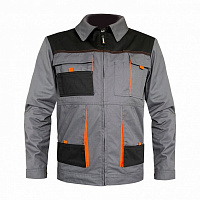 Куртка робоча Trident Оріон р. M 44-46 зріст 5-6 КР-002 сірий із чорним/помаранчевий