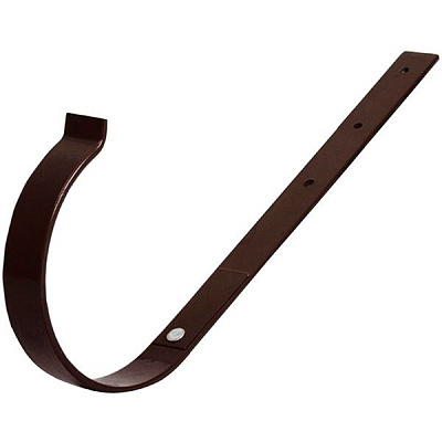 Кронштейн желоба Bryza прямой металлический 100 мм коричневый 