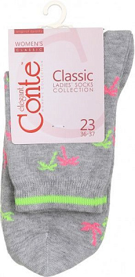 Шкарпетки Conte CLASSIC 15С-15СП 089 р. 23 сірий