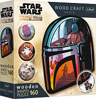 Пазлы деревянные Trefl 160 Wood Craft Мандалорец Звездные войны 20186