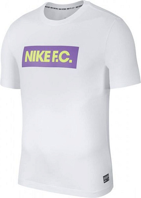 Футболка Nike M NK FC DRY TEE SEASONAL BLOCK AQ8007-100 S белый
