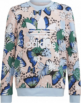 Свитшот Adidas CREW H22595 р. 152 разноцветный