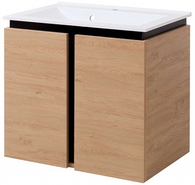 Тумба подвесная Сансервіс Black wood 72,5 с умывальником Элит 725