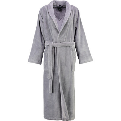 Халат жіночий Cawo Shawl Collar р. 46 графіт 8067346