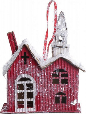 Новогодняя декорация Рождественский храм 9207-13