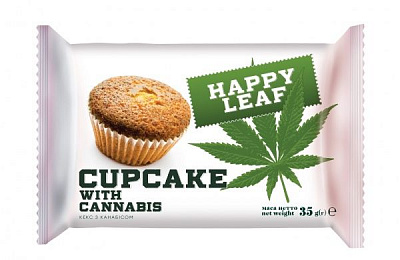 Кекс Happy Leaf Cupcake with cannabis 1 шт. 35 г