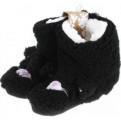 Тапки домашние La Nuit Котик р. 36/37 черный 