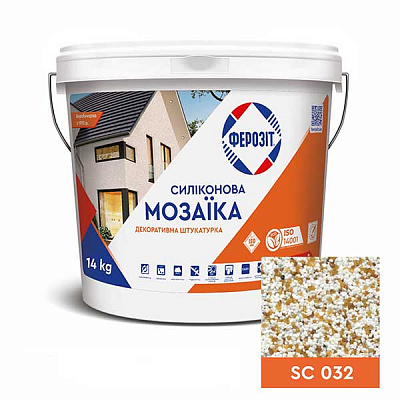 Декоративна штукатурка мозаїчна Ферозіт Мозаїка SC 032 1,6 мм 14 кг