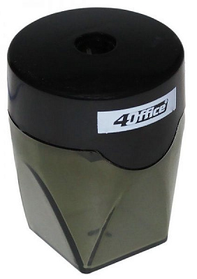 Чинка з контейнером димчаста 4-369-08 4Office