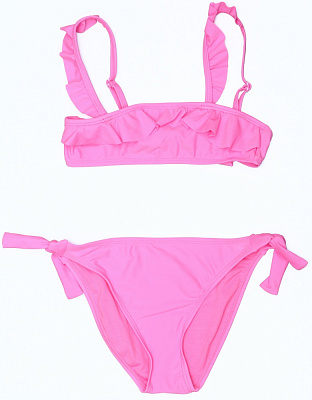 Купальник для дівчаток Shantou волани Basic р.122-128 фуксія 24ENGL7