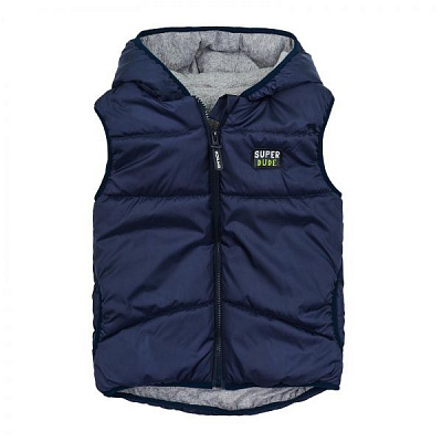 Жилет детский Соня р.140 темно-синий Ш136 