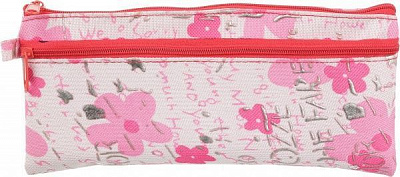 Пенал шкільний м'який 470112 Полімер рожевий