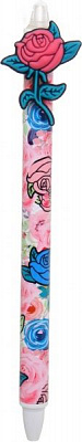 Ручка масляная Роза разноцветная 