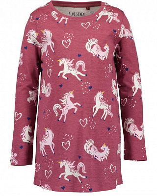 Ночная рубашка для девочек Blue Seven р.122 марсала 777522 X5365 