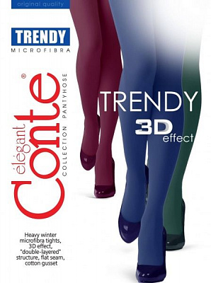 Колготки жіночі Conte Trendy 150 Den marsala р. 3 фіолетовий