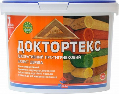 Лазур ІРКОМ Доктортекс ІР-013 безбарвний шовковистий мат 10 л