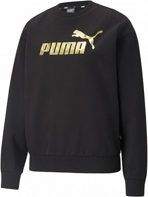 Джемпер Puma ESS+ Metallic Logo Crew 58689301 р. L черный