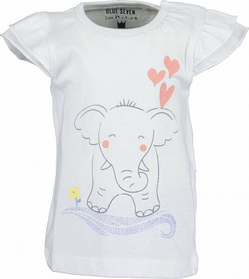 Футболка для дівчаток Blue Seven р.80 білий 901111 X_001_р.80