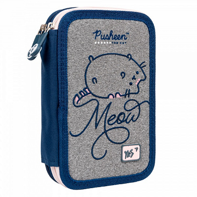 Пенал шкільний HP-01 Pusheen YES різнокольоровий принт