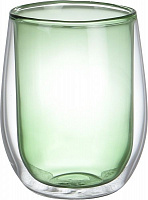 Набір склянок для лате Sparkle Green 300 мл Flamberg Smart Kitchen