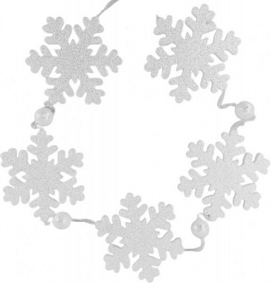 Декорация новогодняя Гирлянда из снежинок 135 см EPI-RS1R604 