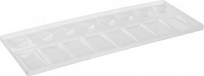 Палітра пластикова прямокутна професійна 11 * 30,5 см DKART & CRAFT