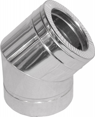 Колено термо 0,5 мм нерж/нерж Ф200/260 мм 45°Versia-Lux