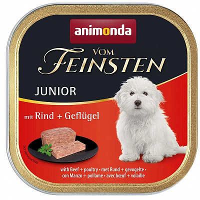 Консерва для усіх порід Animonda Vom Feinsten Junior with Beef + Poultry 150 г