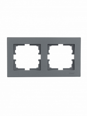 Рамка двомісна Lezard Vesna горизонтальна шефілд грей 742-3400-147