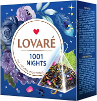Чай Lovare 1001 Nights черний и зеленый с лепестками цветов и ароматом винограда 15 шт. 