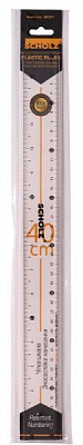 Линейка 40 см прозрачная 9031 SCHOLZ