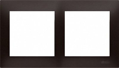 Рамка двомісна Simon Premium універсальна антрацит DR2/48