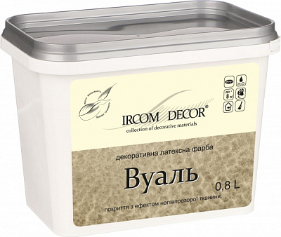 Декоративная краска Ircom Decor Вуаль 0,8 л