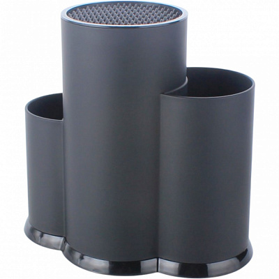 Підставка для кухонного приладдя UP! (Underprice) чорний 23х13х22,3 см пластик