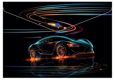 Папка-конверт А4 на кнопці 180 мкм глянець MX32012-11 Maxi