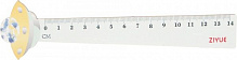 Лінійка Космічна тарілка біло-тілесного кольору 14 см