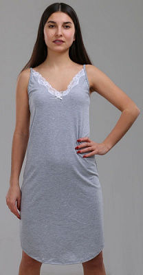 Ночная рубашка Levtam Нежность р. M серый 