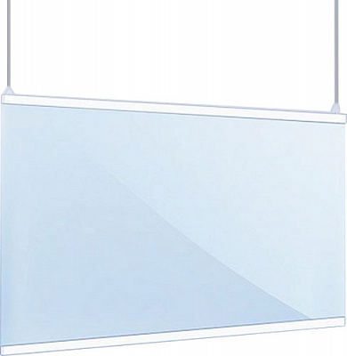 Екран захисний з пластиковим клік-профілем 1000х700 мм