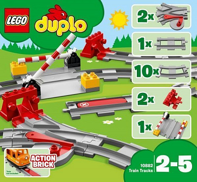 Конструктор LEGO Duplo Town Залізничні колії 10882