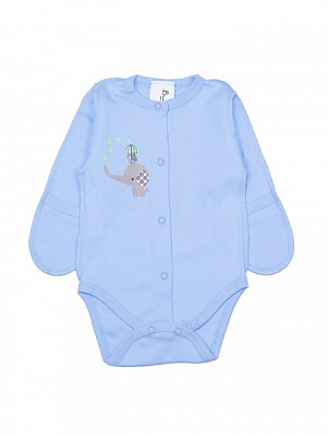 Боди детское для мальчика Bambinelli Слоненок р.56 голубой 