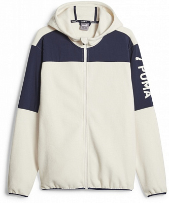 Джемпер Puma PUMA FIT HYBRID POLAR FLEECE/WOVEN JACKET 52389187 р.L синий